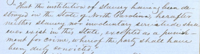 N. C. Secretary of State Records, Series XX, Volume 7, State Convention of 1865, page 4